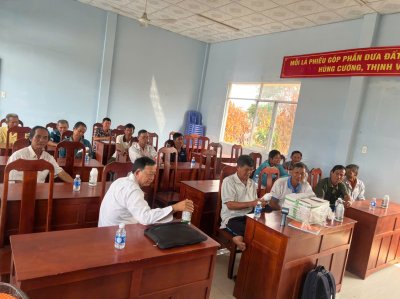 BNN về thăm vườn tại xã Thanh Bình, tỉnh Đồng Tháp
